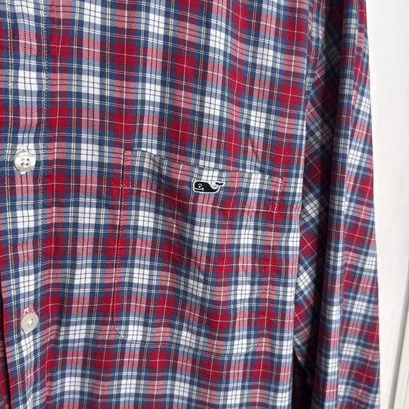 Vineyard Vines Men’s Stretch Cotton Twill Plaid Button-down Shirt  M-169 Sz XXL - Picture 2 of 8